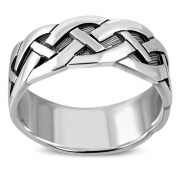 Plain Silver Celtic Knote Ring, rp292